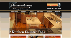 Desktop Screenshot of platinumgranitedfw.com